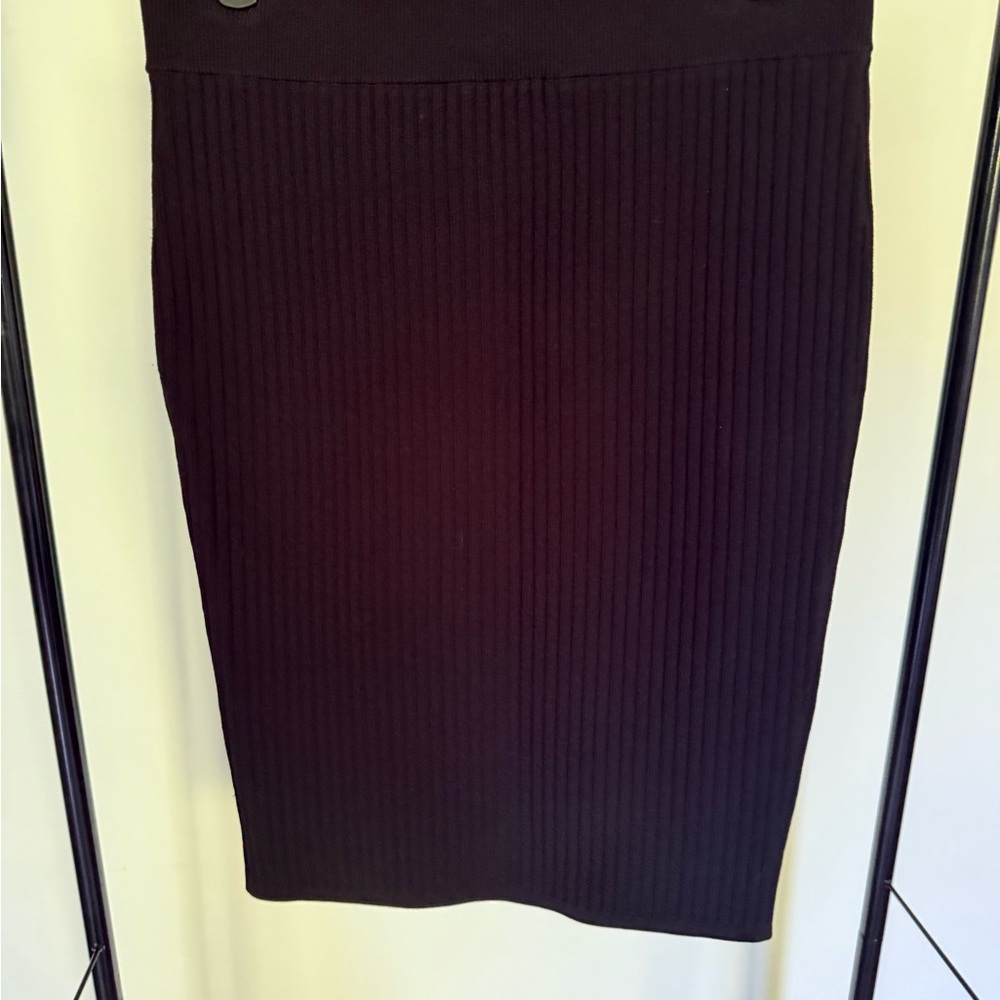 Alexander Wang Dark Ribbed Pencil Skirt